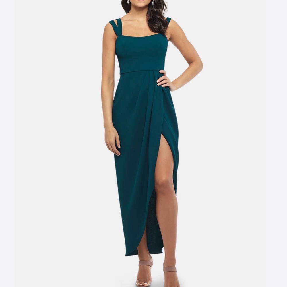 NEW Xscape 10 Emerald Green Evening Dress ~ Cocktail Classic Wedding Guest Party